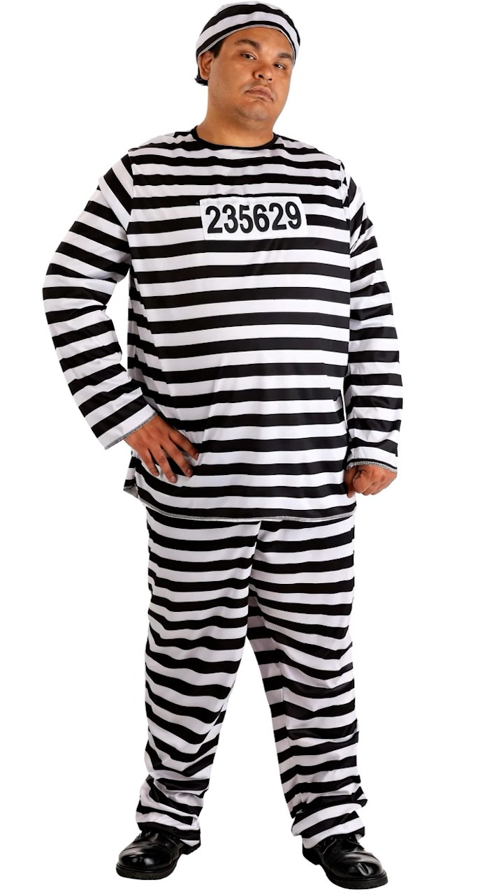 FUN2034PL Ai Plus Size Mens Prisoner